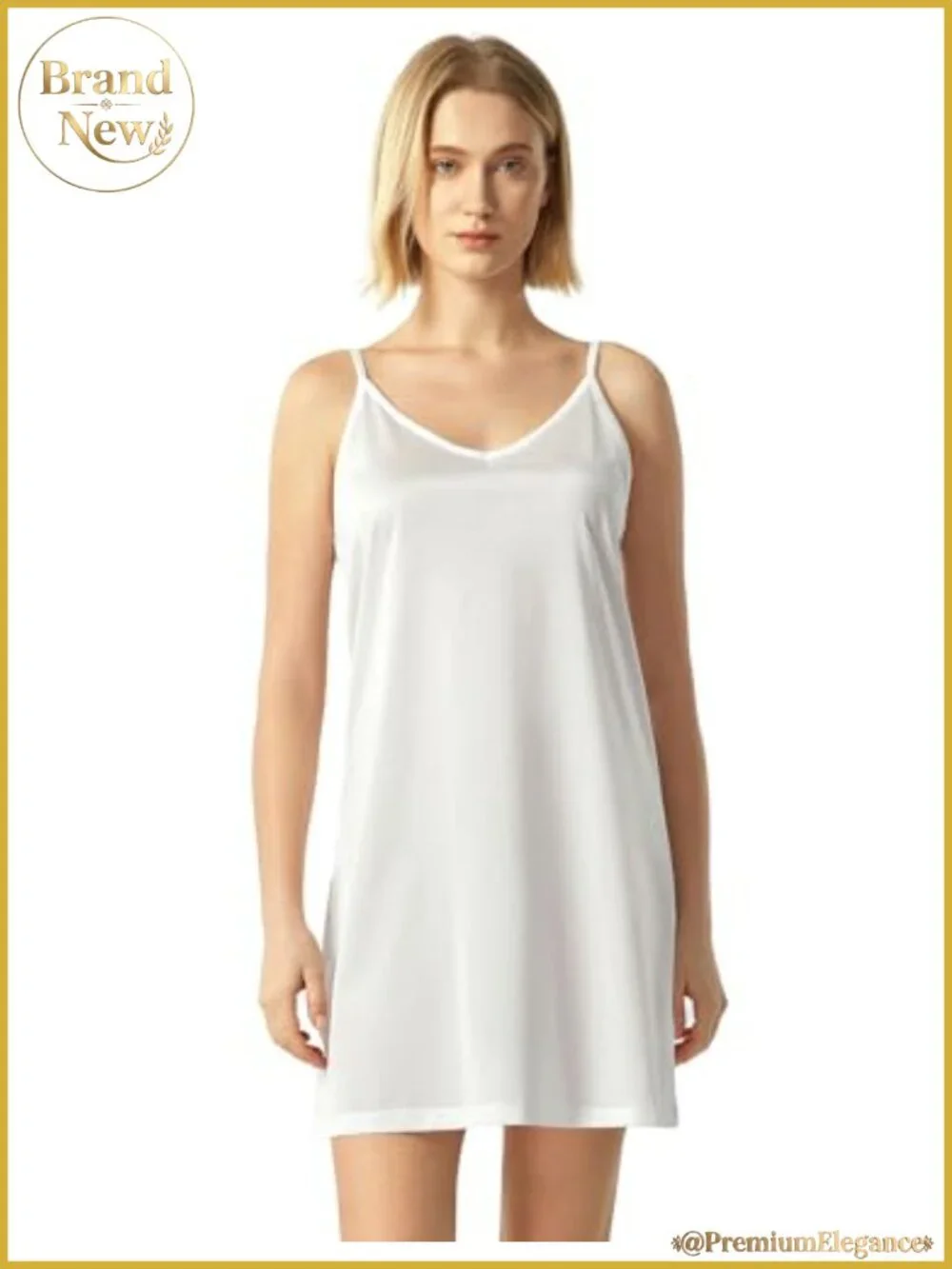 Non-Cling Full Slip Dress for Women Adjustable Straps Nylon